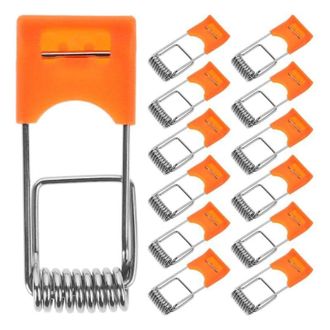 OEM Clips De Resorte Para Focos Empotrables, 50 Unidades, Clips Met&aacute;licos De 42x17 Mm Para Una Fijaci&oacute;n Segura De Focos Led, F&aacute;cil Instalaci&oacute;n Para Lumina