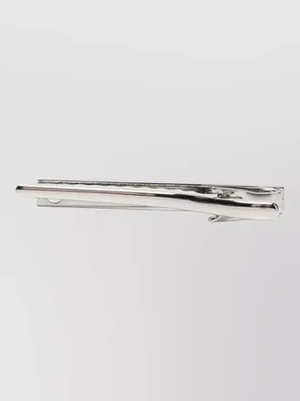Ferragamo guilloche logo metal tie pin