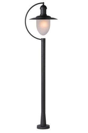 Lucide ARUBA Dimmable Stylish Decorative Outdoor Bollard Lamp Post 1xE27 in Black