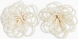 H&M Ohrringe mit Glasperlen - White