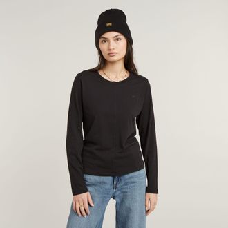G-Star Front Seam Top - Zwart - Dames