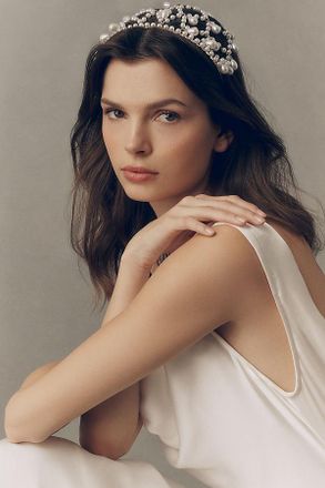 Petit Moments Zoe Draping Pearl Headband