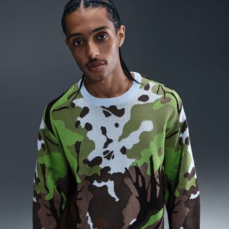 Nike Mens Life Wilderness Sweater in Blue | HV0886-441