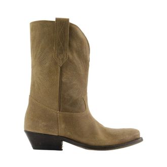 Golden Goose Cowboy Boots, female, Green, Size: 6 US Low Wish Star Boots