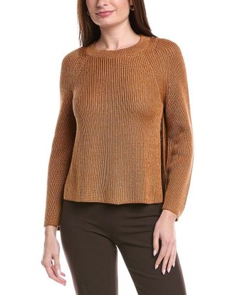 Lafayette 148 New York Open Sided Silk-Blend Pullover