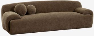 Sklum Sof&aacute; De 3 Plazas Tapizado Shirina Sklum