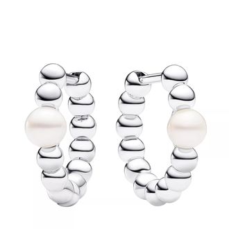 Pandora Earrings - Sterling silver Treated freshwater cultured pearl - silver - Earrings for ladies