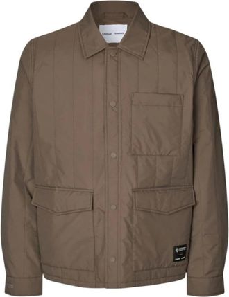 Sams&oslash;e & Sams&oslash;e Sagavin Shirt Jacket - Heren - Zomerjassen - Bruin - XL - Polyester - Jassen