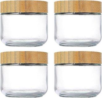 No Brand Recipientes Herm&eacute;ticos Para Avena Nocturna - Tarros De Boca Ancha - Latas De 283 G (10 Oz) Para Preparar Comidas Con Tapa De Cierre Herm&eacute;tico, Vasos P