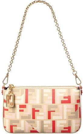 Fendi Fendi Baguette Ff Jacquard Pouch