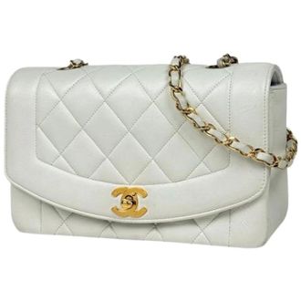 Chanel Pre-owned Vintage Shoulder Bag - Dames - Pre-owned - Wit - Maat: ONE Size Leer