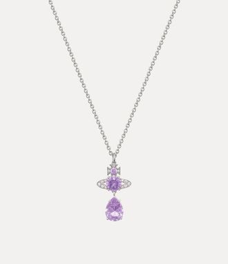 Vivienne Westwood Ismene Drop Pendant Necklace Platinum-lavender Platinum-lavender Women