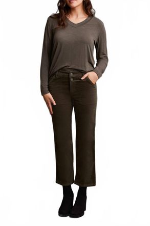 Tribal Stretch Corduroy Straight Leg Pants In Spinach-0125
