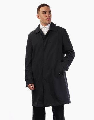 HUGO BOSS Mens Mens P Cam J 241f 10249104 01 Overcoat - Navy - Size: 38 48