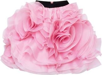 Milla Danceable mini skirt with ruched flower appliques in Pink at Nordstrom, Size Medium
