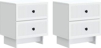 vidaXL Armario De Noche 2 Uds. 43 X 34,5 X 47,5 Cm Vidaxl