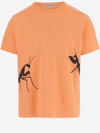 J.W.Anderson Jw Anderson Baumwoll-T-Shirt mit Aufdruck