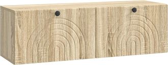vidaXL Mueble Para Tv De Pared Roble Sonoma 98 X 31 X 30 Cm Vidaxl