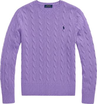 Polo Ralph Lauren Cream Cable-Knit Wool Sweater