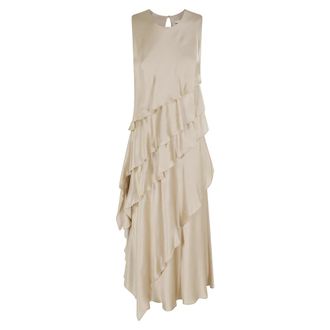 Antonelli Midi Dresses, female, Brown, Size: S Norris long dress