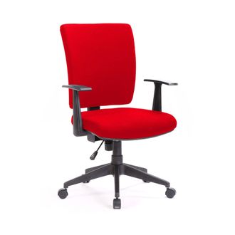 Serena Serena - Silla De Oficina Palmerston, Sill&oacute;n Ejecutivo Con Reposabrazos, Asiento De Oficina Ergon&oacute;mico, Cm 61x65h98/108, Rojo