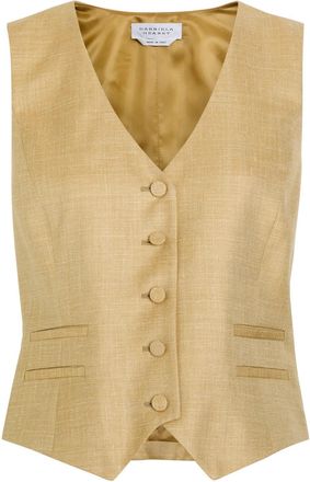 Gabriela Hearst Coleridge Wool and Silk-blend Vest - Beige - 44 (UK12 / M)