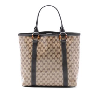 Gucci Tweedehands Gg Crystal Bamboo Shopper Tote