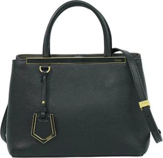 Fendi Pre-owned Handbags, female, Black, Size: ONE SIZE Pre-owned Leather Handbag