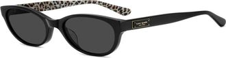 Kate Spade New York Jonnie 2 Zonnebril - Dames - Zonnebrillen - Zwart - 53 MM - Accessoires