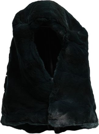 Dolce & Gabbana Womens Weasel Fur Beanie Black
