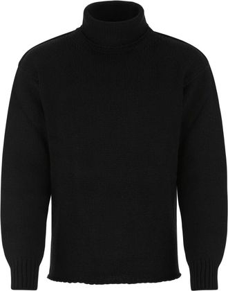 Ten c Black Wool Blend Sweater
