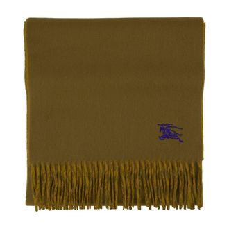 Burberry Wool Solid Scarf - Khaki