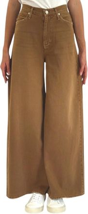 Roy Rogers Pantalone Kaori - Dames - Loose Fit Jeans - Groen - W30 - Katoen - Jeans