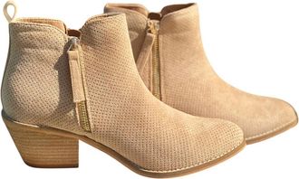 Corkys Footwear Womens Spooktacular Bootie In Sand Suede
