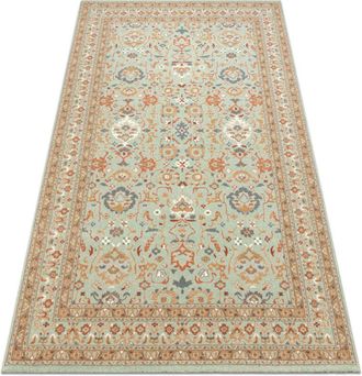 RugsX Rugsx - Wool Carpet soho 477.26.LA400 osta - Ornament, frame, natural green / beige green 80x160 cm