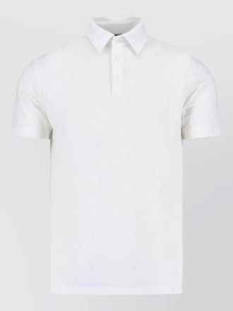 Zanone polo collar short sleeve knit top