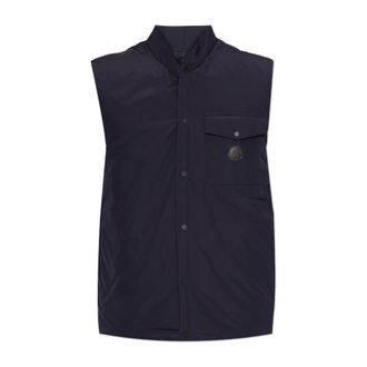 Moncler Vests, male, Blue, Size: 3XL Sahel Down Vest