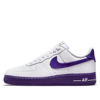 Nike Air Force 1 07 LV8 EMB White Court Purple DB0264-100