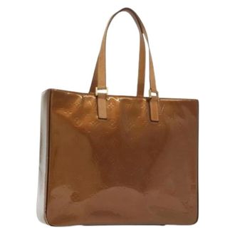 Louis Vuitton Pre-owned Tote Bags, female, Brown, Size: ONE SIZE Pre-owned Vintage Patent Tote Bag