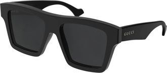 Gucci Zonnebril - Dames - Zonnebrillen - Zwart - 55 MM - Accessoires
