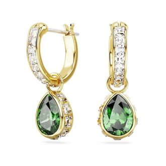 Swarovski Tijdloze Oorbellen voor Vrouwen - Dames - Oorbellen - Groen - ONE Size - Accessoires