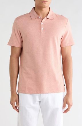 Robert Barakett Alvaro Cotton Blend Knit Polo in Coral at Nordstrom Rack, Size Xx-Large