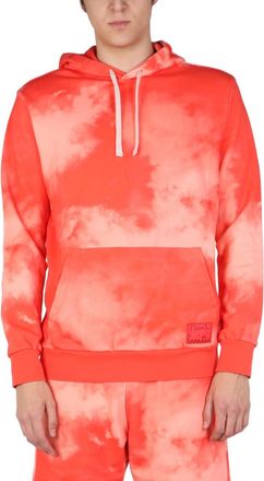 Paul Smith Red Tie-Dye Hood Sweatshirts