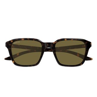 Gucci Gg 2078S Zonnebril - Heren - Zonnebrillen - Bruin - 52 MM - Accessoires
