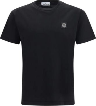 Stone Island Black Slim Logo T-Shirt