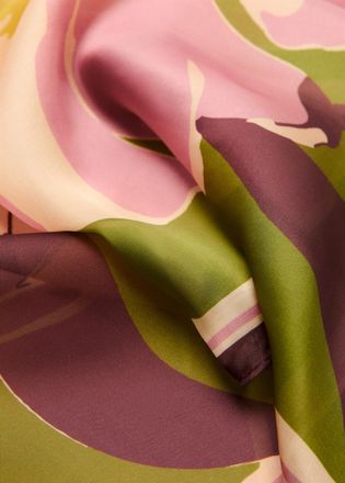 Mango Foulard stampa floreale rosa - Donna - Taglia unica - MANGO