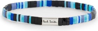 Paul Smith FLAT BEAD BRACELET Size: OS, colour: BLUE