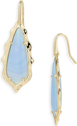 Kendra Scott Adriana Scallop Drop Earrings in Gold Sky Blue Abalone at Nordstrom