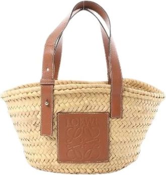 Loewe Pre-owned Tote Bags, female, Beige, Size: ONE SIZE Pre-owned Basket Small