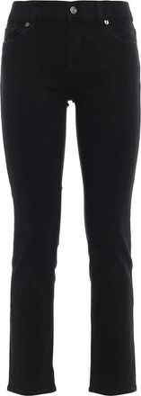 7 For All Mankind Jeans, Dames, Zwart, W27, Katoen, Mid Rise Roxanne Jeans